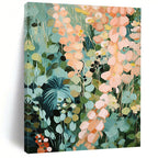 Soft Floral Field Abstract Painting for Relaxing Sunrooms HENG428