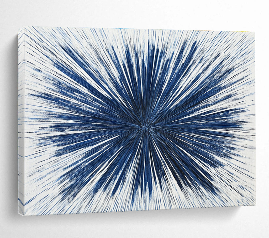 Blue Radial Lines - Dynamic Simplicity ABS022