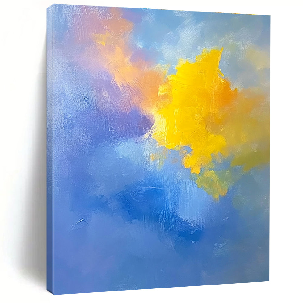 Colorful Abstract Sky Painting with Dreamy Radiance WINK396