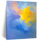Colorful Abstract Sky Painting with Dreamy Radiance WINK396