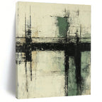 Textured Geometric Abstract Painting for Industrial - Styled Lofts GAB1127