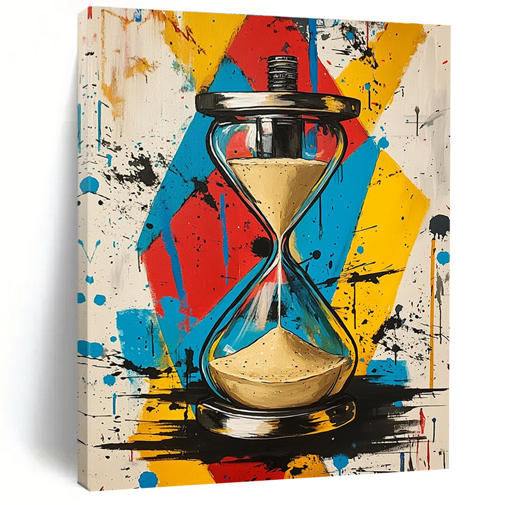 Colorful Hourglass Abstract Painting for Creative Time - Themed Studios GAB1269