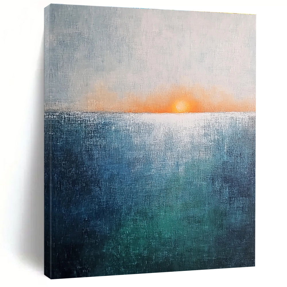 Sea Sunset Abstract - Tranquil Coastal Landscape Art GAB0530
