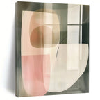 Transparent Abstract Shapes Painting with Delicate Charm WINK746