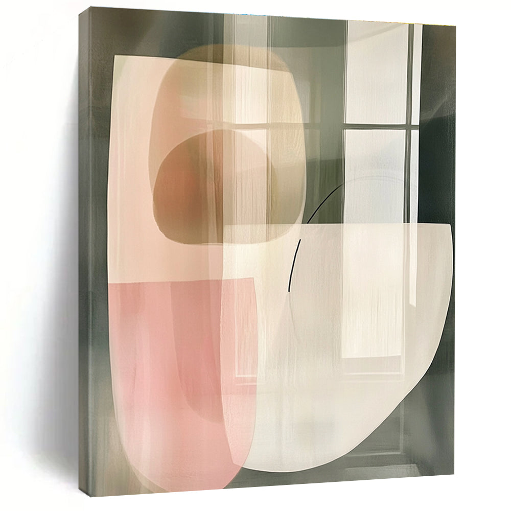 Transparent Abstract Shapes Painting with Delicate Charm WINK746
