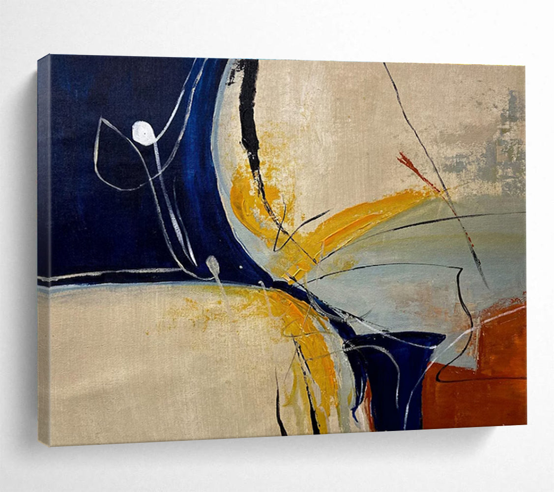 Minimalist Abstract Shapes Painting for Contemporary Offices YHT331