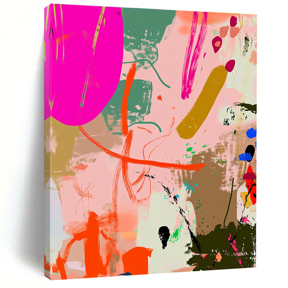 Colorful Abstract Doodles Painting for Creative Studios GAB0972