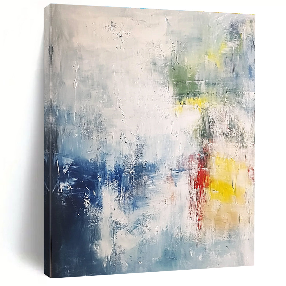 Light - Toned Abstract Painting with Subtle Color Accents WINK810