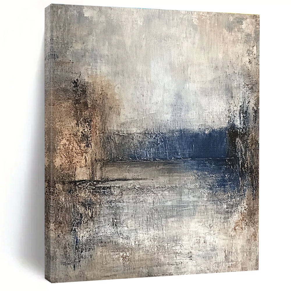 Textured Lake Abstract - Impressionistic Landscape Art GAB0557