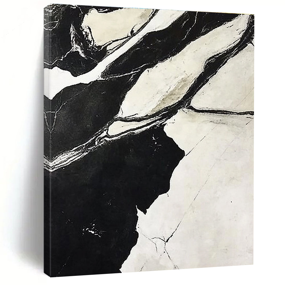 Black White Marble Abstract 2 Painting with Natural Grace WINK744
