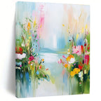 Floral Path Abstract Painting with Vibrant Brushstrokes GAB0007