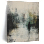 Silhouette in the Mist Abstract Painting for Thoughtful Studies GAB1082