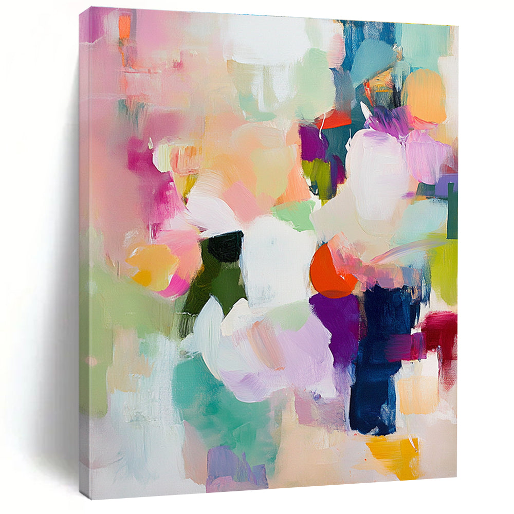 Pastel Color Burst Abstract Painting for Light - Hearted Breakfast Nooks GAB0911