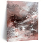 Pink Gray Abstract Painting with Subtle Drama WINK770