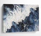 Crashing Wave Abstract Painting for Ocean - Lover’s Man Caves YHT252