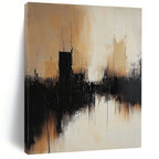 Cityscape Abstract Painting for Urban - Inspired Home Theaters GAB1215