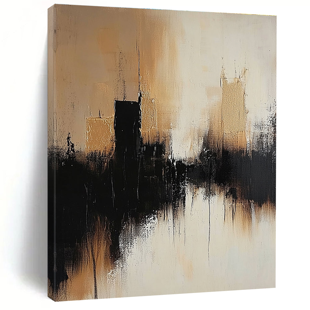 Cityscape Abstract Painting for Urban - Inspired Home Theaters GAB1215