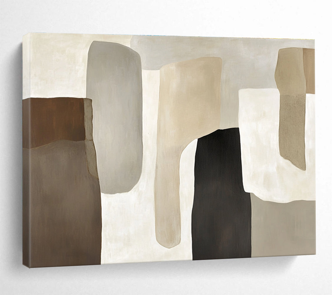 Neutral Tones Abstract Painting with Timeless Elegance ABS439