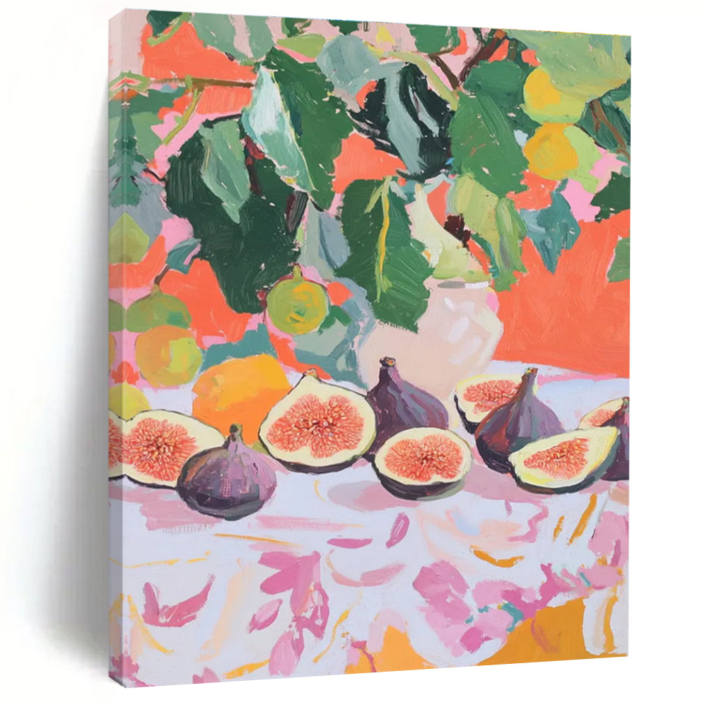 Fig Still Life Abstract Painting for Gourmet Kitchens HENG437