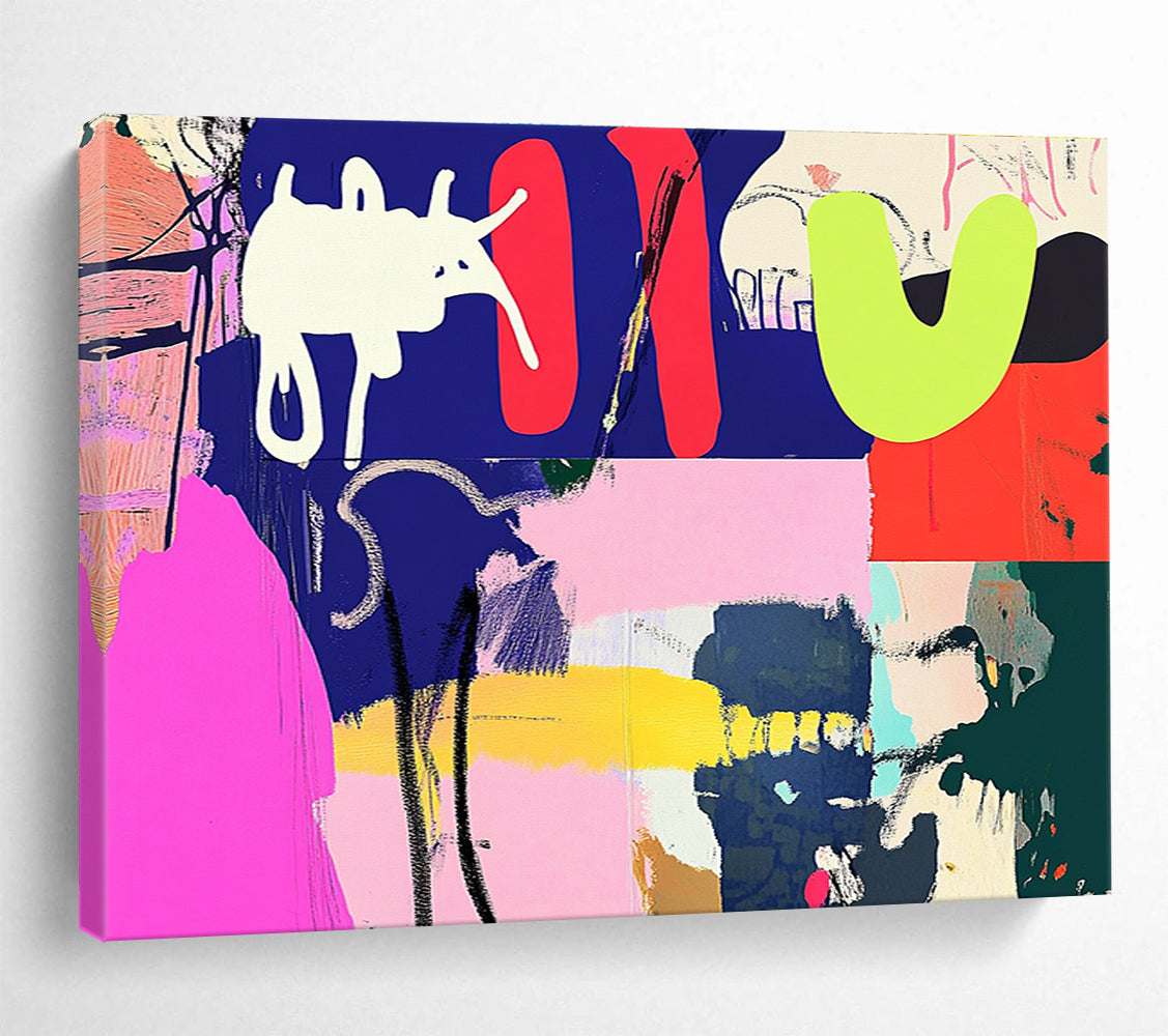 Bold Color Block Abstract  Playful Energy ABS047
