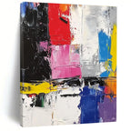 Colorful Block Abstract Painting for Modern Art Galleries GAB0977