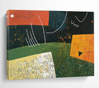Geometric Abstract Landscape  Whimsical Nature ABS111