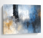 Subtle Gray - Blue Textural Abstract Painting ABS193