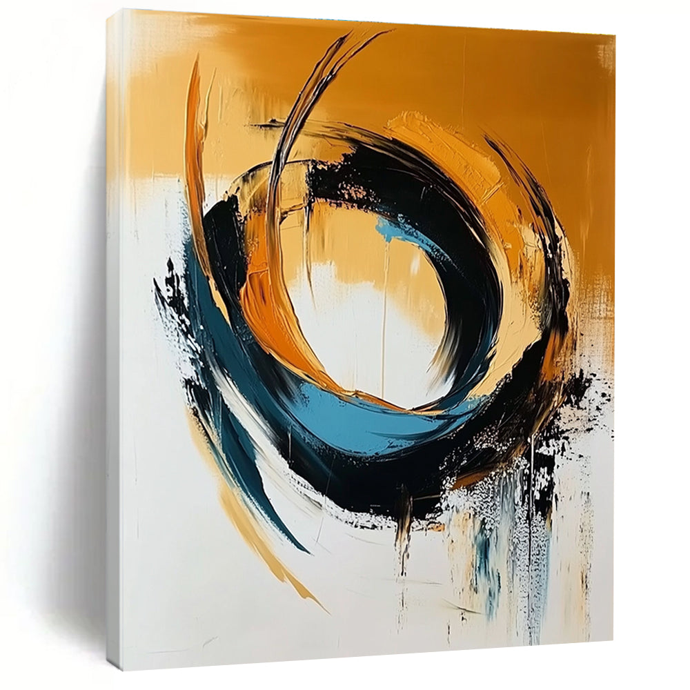Dynamic Swirls Abstract Painting for Energetic Studios GAB1086