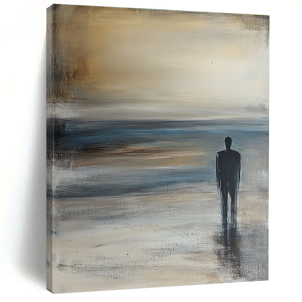 Solitary Figure Abstract Painting for Thoughtful - Styled Studies GAB1065