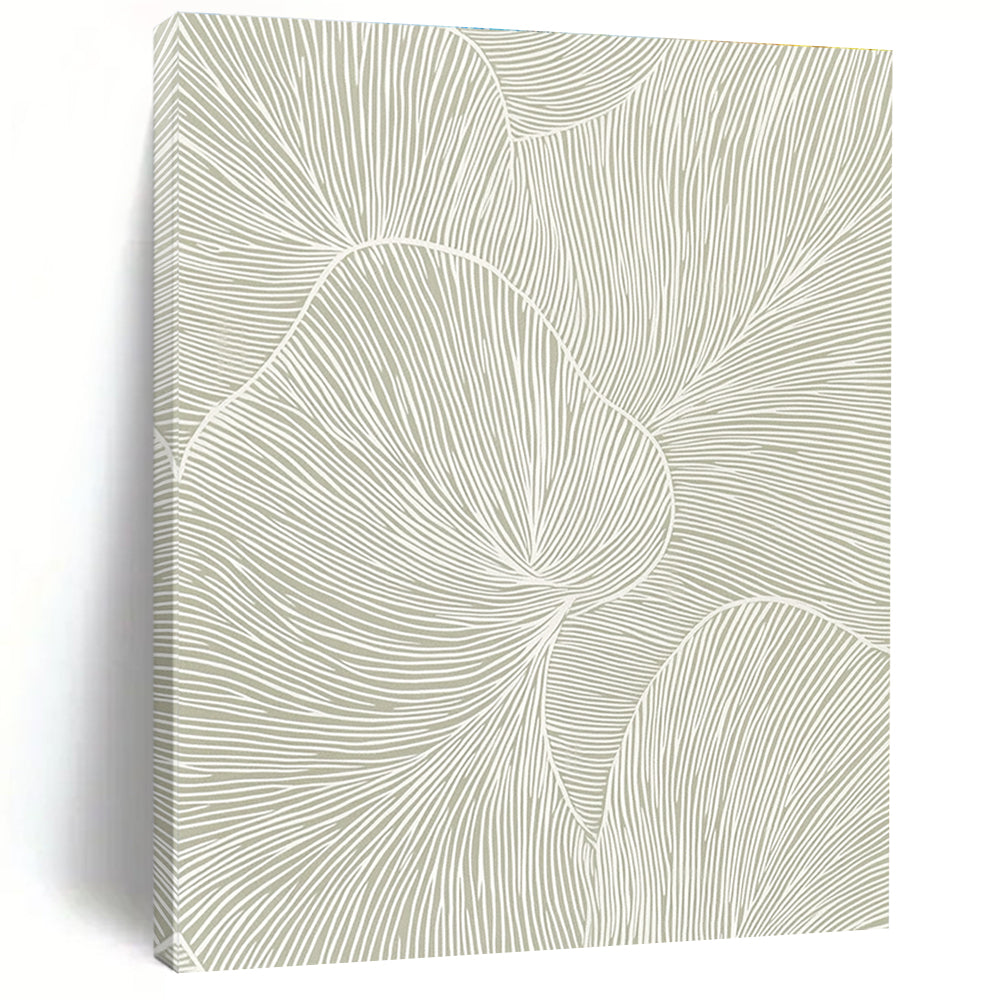 Leaf - like Lines Nature - Inspired Abstract Painting for Calm Spaces GAB1530