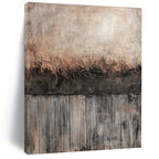 Textured Wall and Wood Fusion Abstract Painting with Rustic Charm WINK252