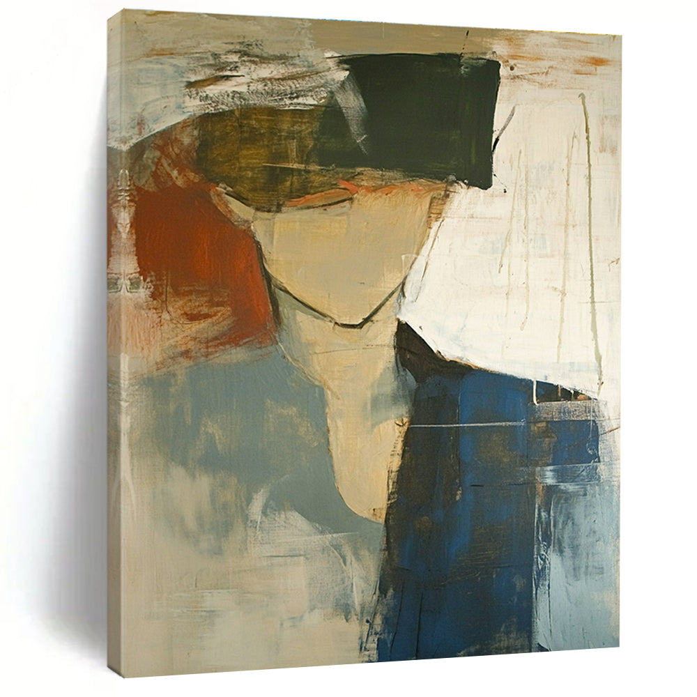 Abstract Figure in Color Painting for Thoughtful - Styled Studios GAB1097