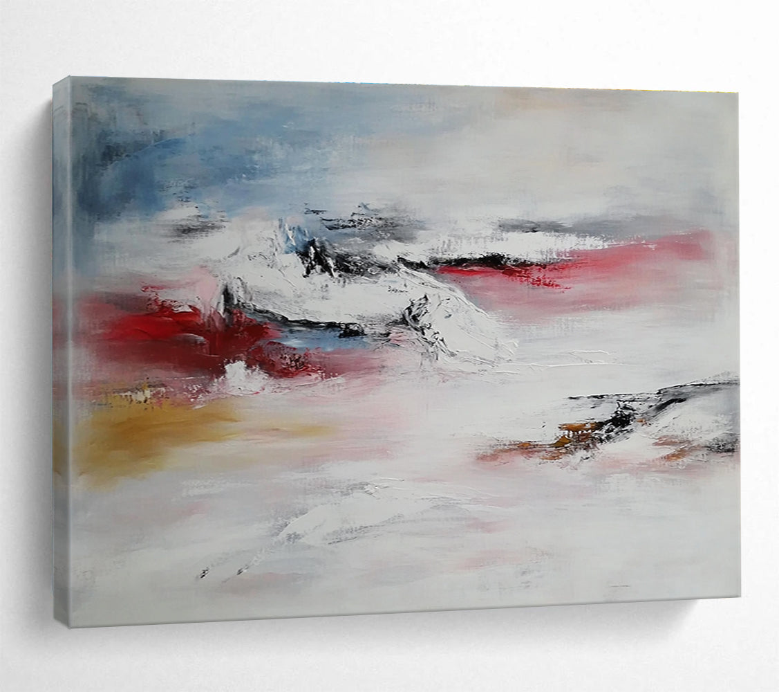 Soft Color Abstract Landscape with Gentle Textures Abstract Painting ABS333