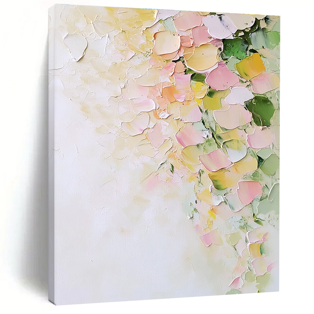 Textured Floral Abstract - Tactile Botanical Abstract Painting GAB0493