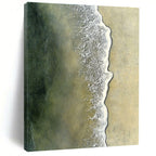 Aerial Beach View Realistic Abstract Painting for Nautical Enthusiasts GAB1476