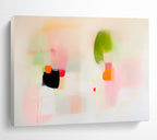 Soft Color Block Abstract Painting with Gentle Playful Forms ABS537