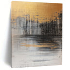 Golden Horizon Abstract - Mystical Landscape Abstract Art GAB0482
