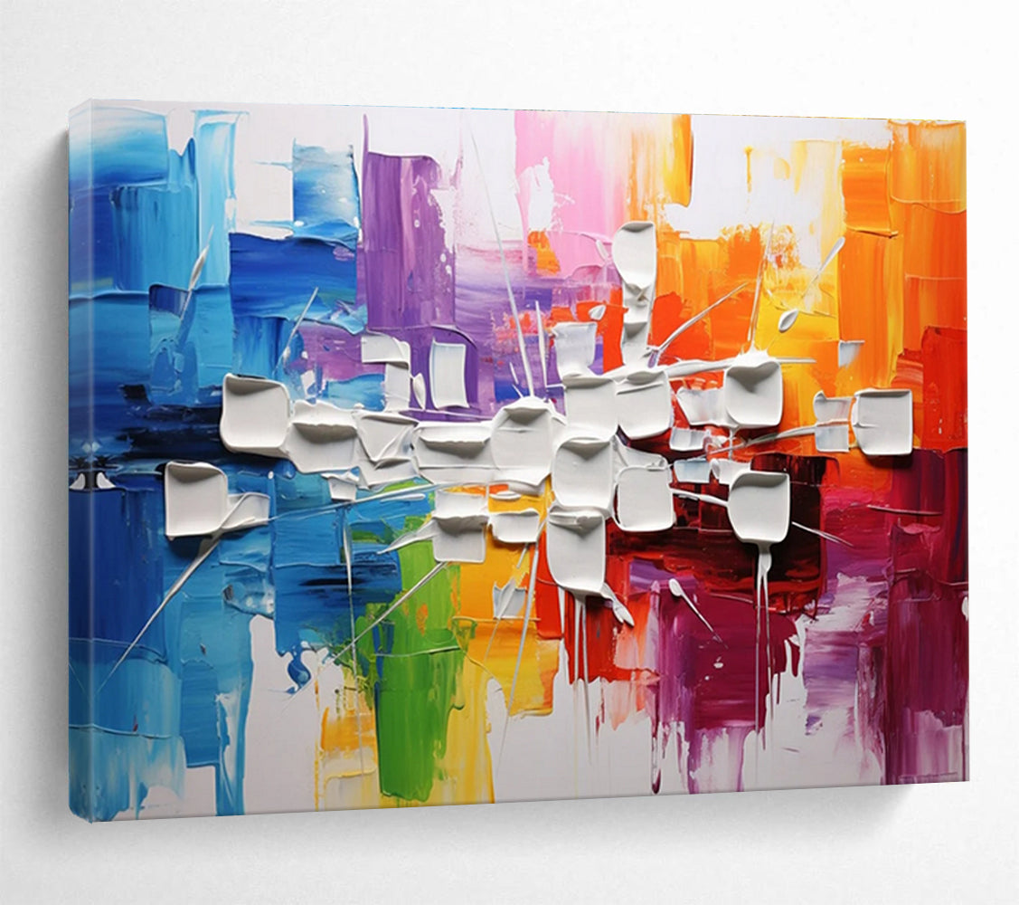 Colorful 3D Abstract Painting for Contemporary Art Galleries YHT297