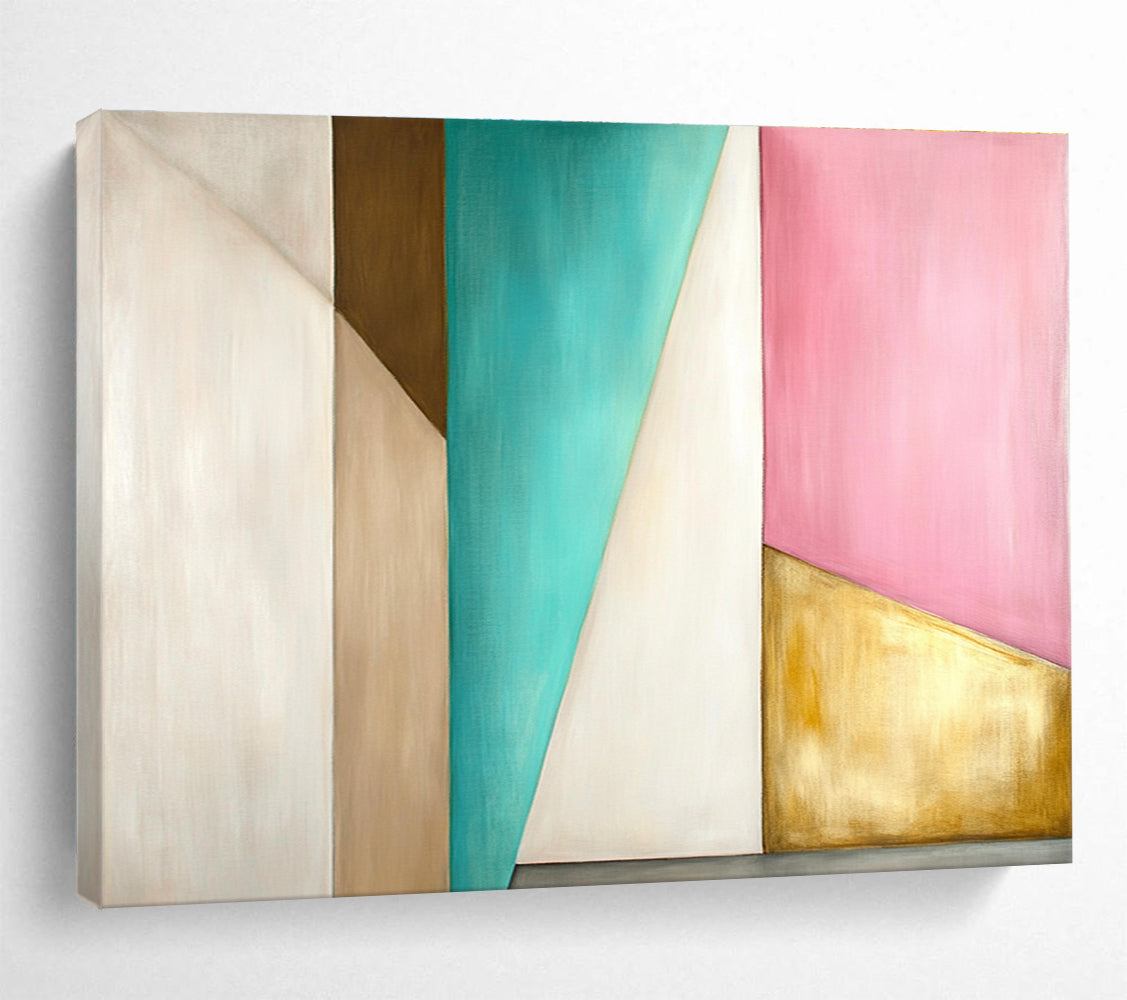 Geometric Color - Block Abstract  Chic Modern Harmony ABS078