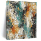 Textured Color Burst Abstract Painting with Vibrant Energy WINK783