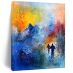 Dreamy Mountain Walk Abstract Painting for Adventure - Inspired Spaces GAB0689