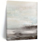 Light - Toned Landscape Abstract Painting for Minimalist Home Offices HENG154