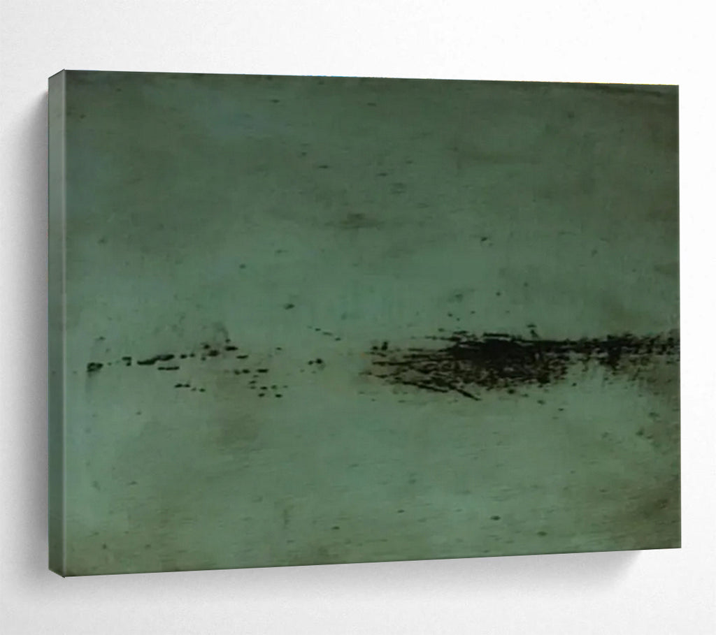 Green Abstract Marks Painting for Eclectic Art Studios YHT395