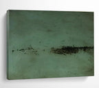 Green Abstract Marks Painting for Eclectic Art Studios YHT395