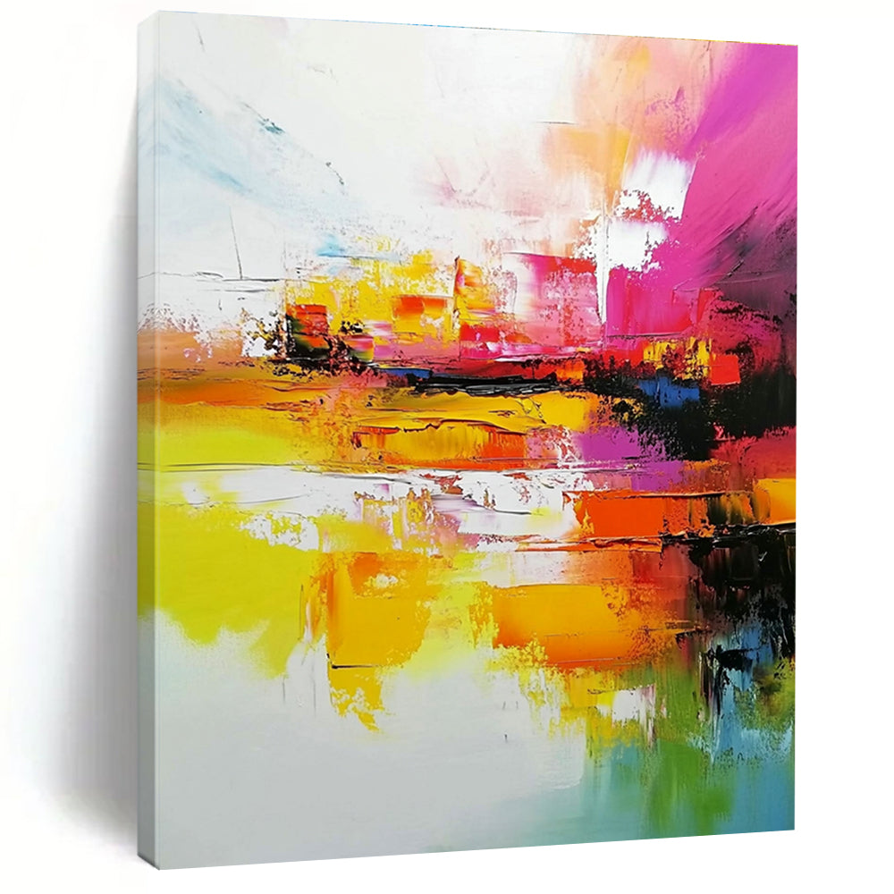Colorful Abstract Landscape Painting with Vivid Imagery WINK553