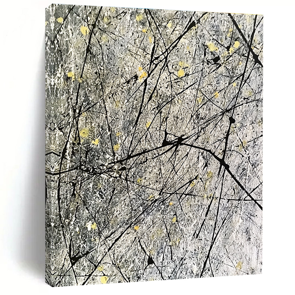 Line Drip Abstract Painting with Artistic Chaos WINK778