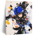 Colorful Abstract Figure Painting for Artistic Living Spaces GAB1110