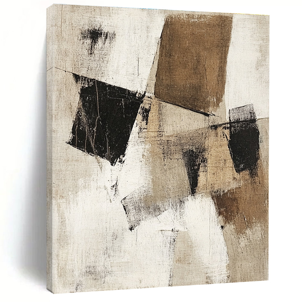 Textured Neutrals Abstract Painting with Rustic Charm WINK802