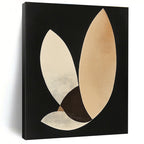 Abstract Leaf - like Forms Painting with Delicate Grace WINK099