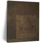 Brown Textured Abstract Painting for Rustic - Style Wine Bars HENG487